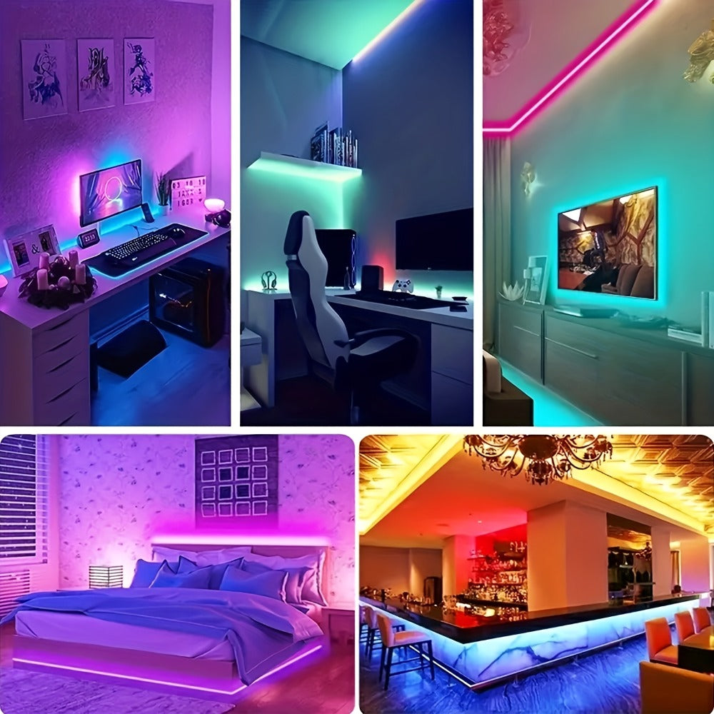 RGB LED Strip Lights 50ft/100ft – Color Changing Tape Light with 44-Key Remote, 20 Colors & 8 Modes, Easy Install, for Bedroom, Living Room, Kitchen, Bar, Wedding & Party Decoratio - product image 13