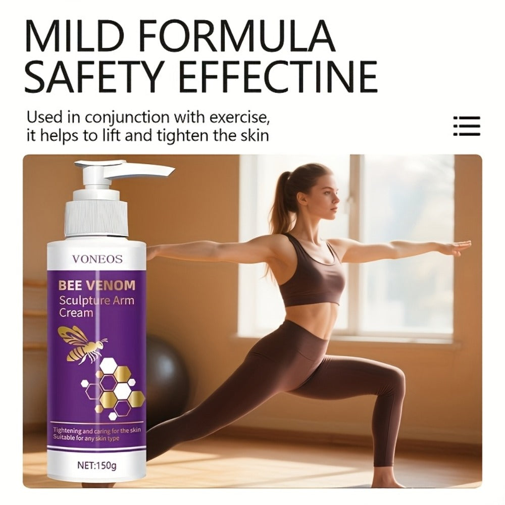 Body Firming Cream Bee Venom Sculpture Tightening Lifting — Moisturizing Anti-Sagging Anti-Aging for Arms Abdomen Thighs Buttocks Skin Elasticity Fast-Acting Women 1pc 2pcs - product image 9