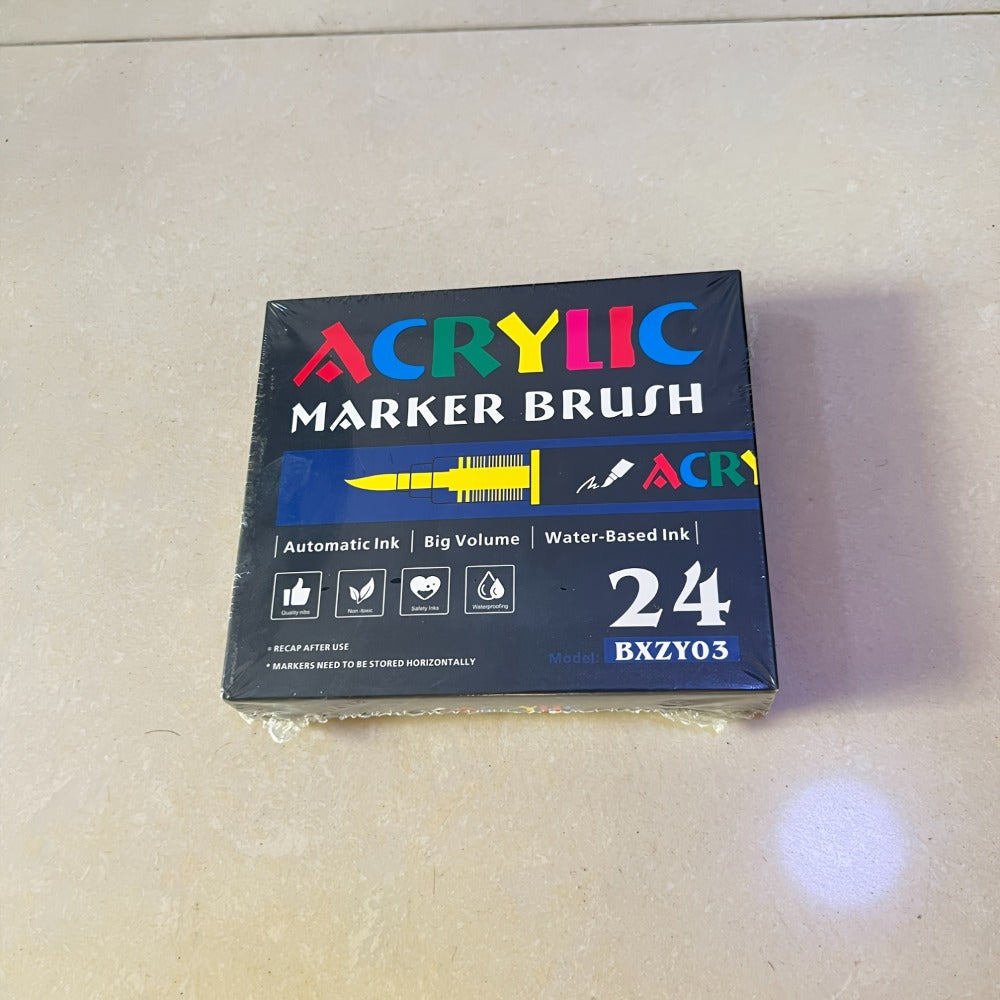 Acrylic Paint Pens Marker Set for Rock Painting Canvas Wood Glass Fabric Ceramic Fine Tip Liquid Acrylic Markers for Artists Adults Kids Available in 12 36 60 80 120 Colors for Everyday Use