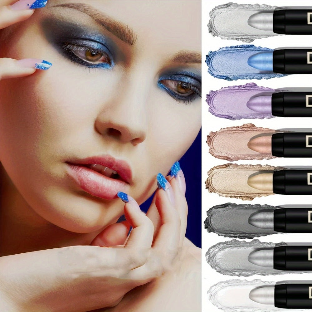 Gel Eyeshadow Stick Pencil Set 16 Colors Pearl Shimmer Matte Blendable Eye Makeup Crayons Smokey Eye Long Lasting Multi Color Eye Shadow Liner Women Party Holiday Gift - product image 5