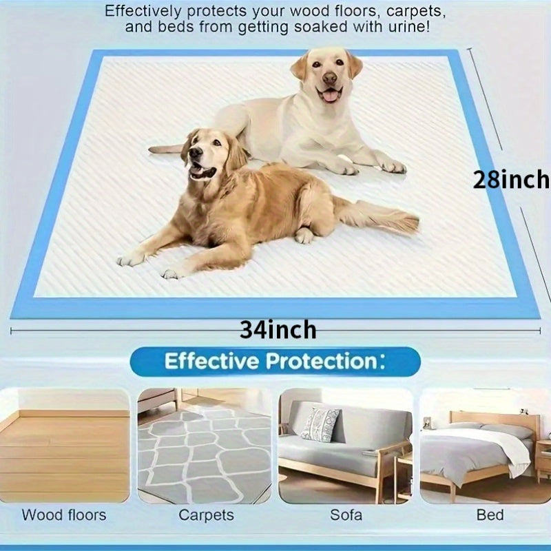 Super Absorbent Dog Pee Pads Buy More Save More – Thickened Leak-Proof Training Pads for Medium & Large Dogs – 80-Count 23x23" or 100-Count 28x34" – Fast - product image 6