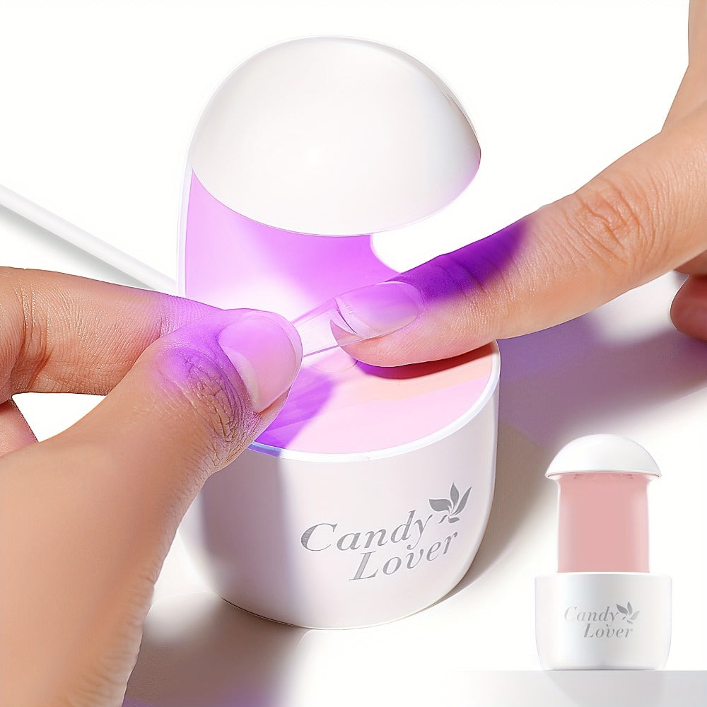 Mini UV LED Nail Lamp – Portable Compact Gel Nail Curing Light for Travel & Home | Fast Gel Polish Dryer for DIY Nail Art, Gel Extensions & Beginner Manicure, One-Button Easy Opera - product image