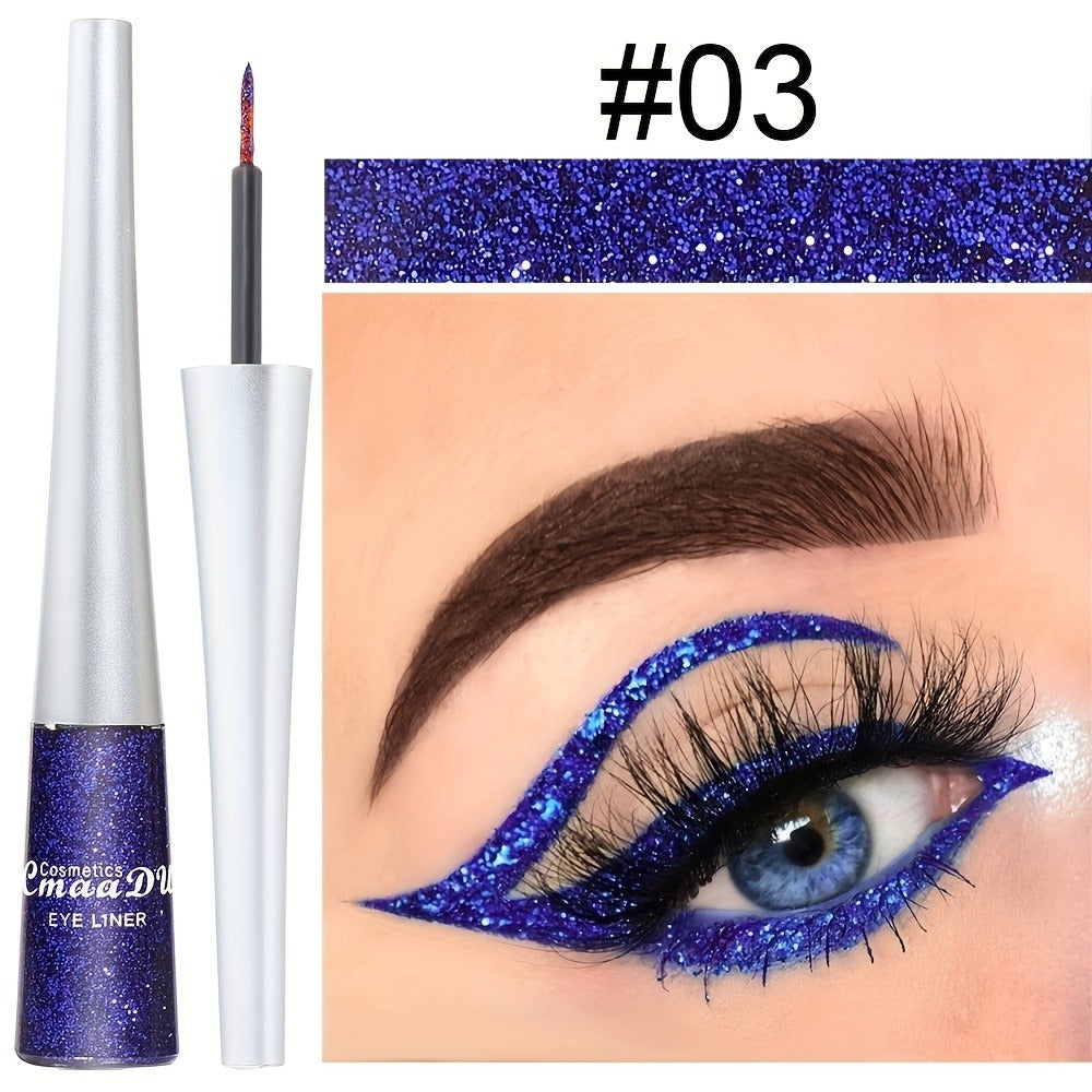 Glitter Liquid Eyeliner Set 16 Colors Waterproof Shimmer Metallic Eye Liner Pen Kit – Long-Lasting Smudge-Proof Sparkle Eye Makeup for Party Stage Festival Cosplay Holiday Glam - product image 9