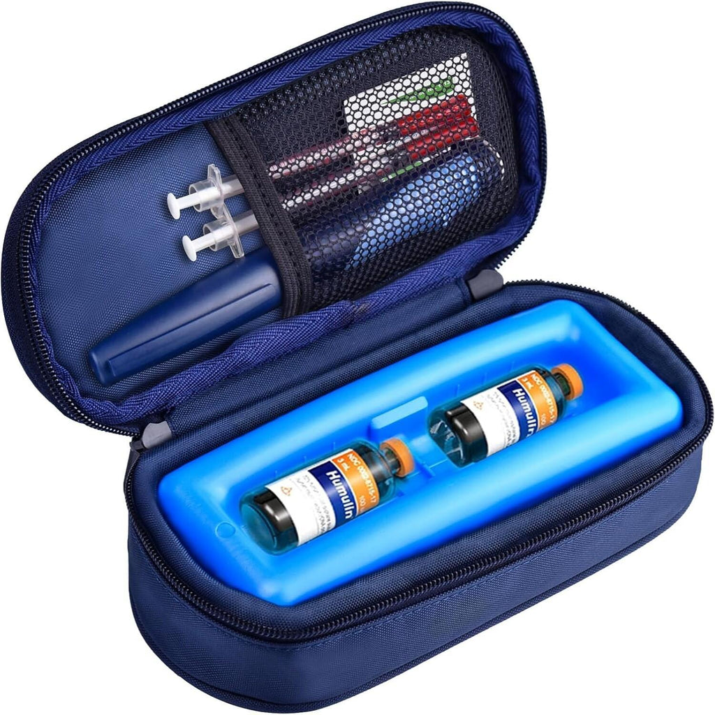 Insulated Insulin Vial Travel Case – Diabetic Supply Bag with Ice Brick, Compact Portable Cooler Kit for Medication Storage - product image 9