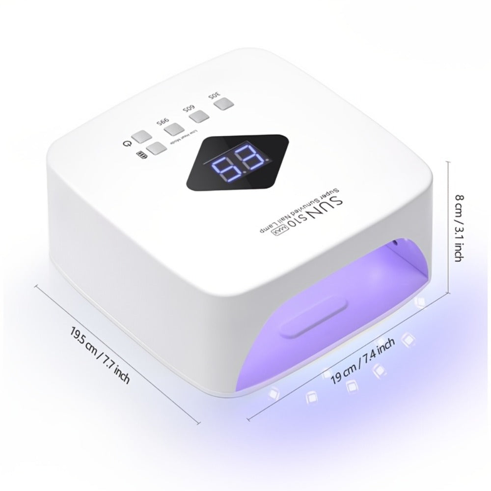 Cordless LED Nail Lamp SUN S10 MAX Rechargeable — 30 LED Lights Auto Sensor 3-Timer LCD Display Professional Gel Nail Dryer for UV Gel Acrylic Base Top Coat, Wireless Nail Light fo - product image 4