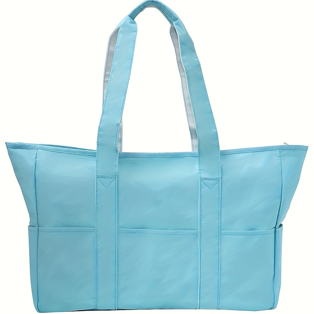 Women Beach Bag Dry Wet Separated Pocket Sandproof Swim Pool Bag Utility Travel Tote for Beach Pool Swimming Daily Use Multiple Colors for Everyday Use - product image 2