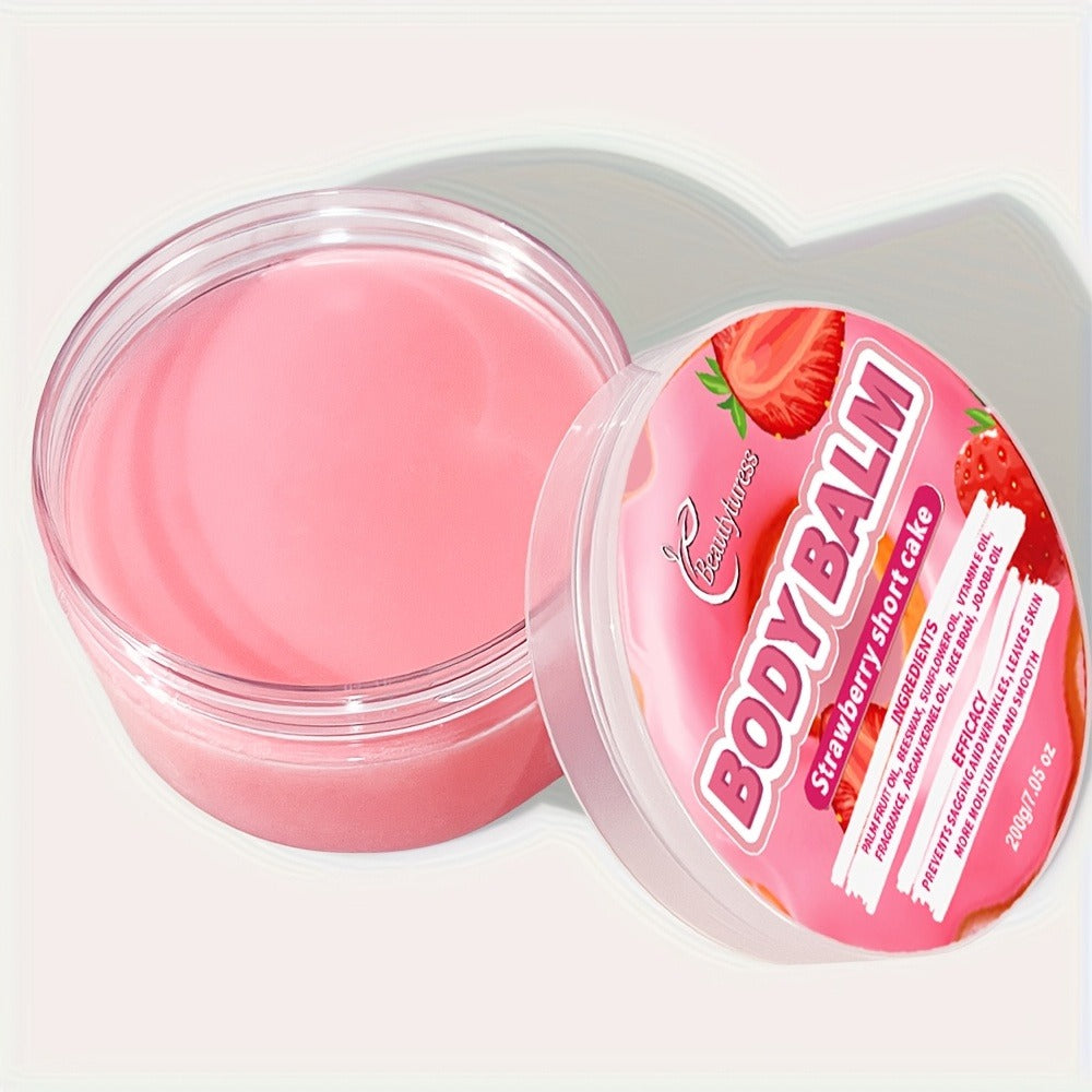 Body Butter Cream 200g Shea Butter Vitamin C Glycerin — Deep Moisturizing Body Glaze for Dry Skin Long-Lasting Hydration Hypoallergenic, 6 Fruity Scents Strawberry Peach Watermelon - product image 3