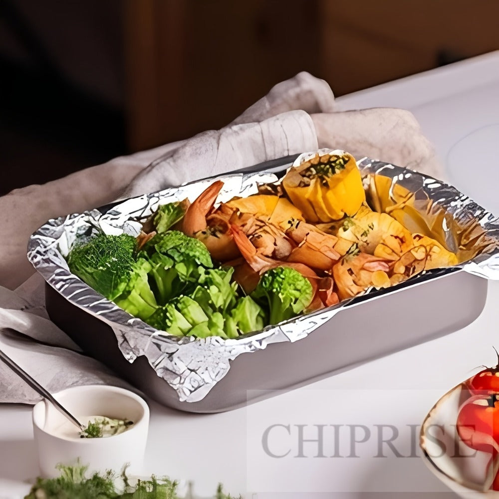 Pre-Cut Aluminum Foil Sheets 200-Count 9x10.75 Inch Pop-Up Dispenser Box Heavy Duty Foil for Baking Grilling Roasting Cooking Food Storage Restaurant - product image 6