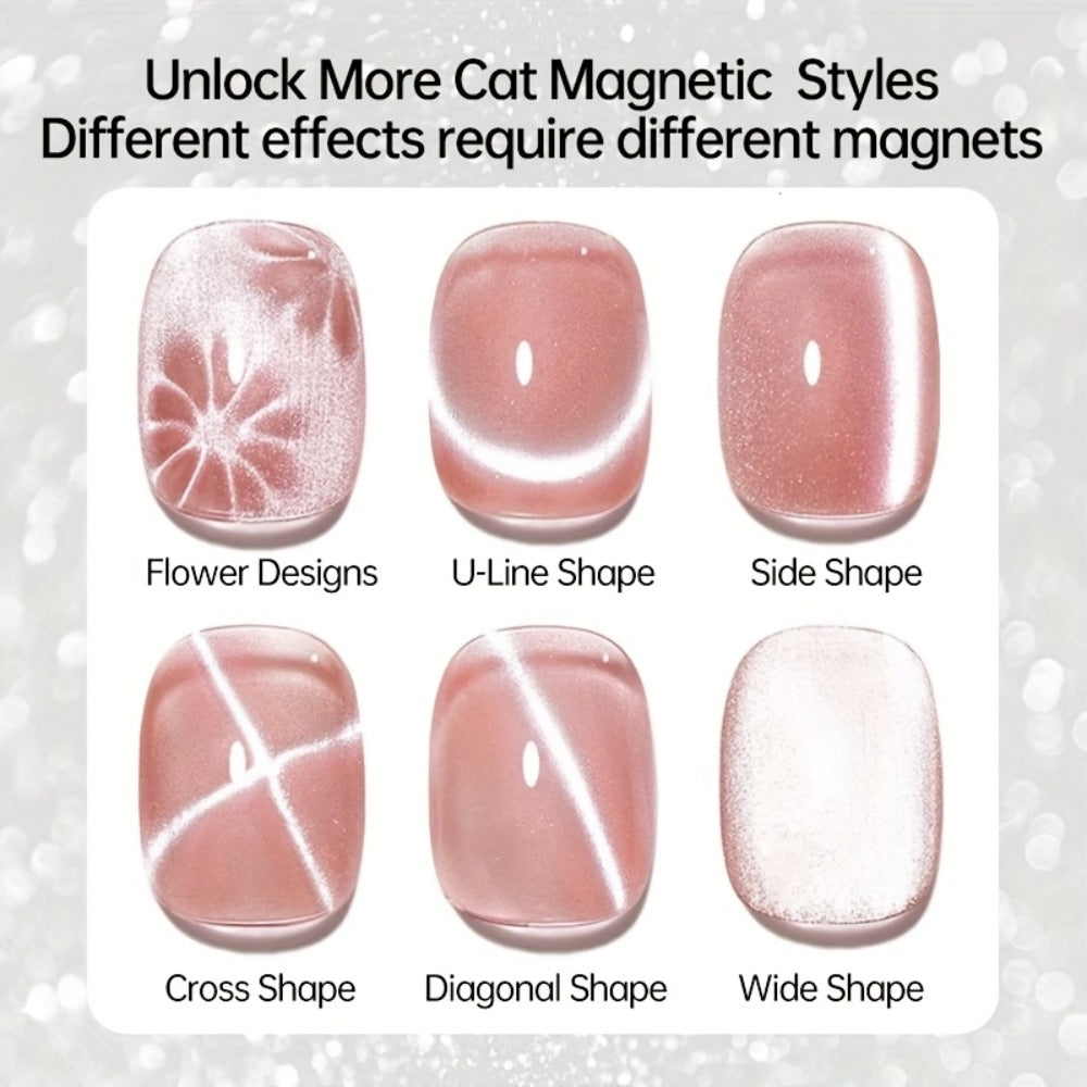 Cat Eye Gel Polish 15ml Plum Bordeaux Magnetic Soak Off UV LED – 3D Light-Shifting Effect Quick Dry Semi-Permanent Long-Lasting Fall Winter Dark Nail Colors for DIY & Salon Nail Ar - product image 10
