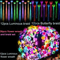 Light Up Flower Crown Headbands 36 Pack Bulk LED Fiber Optic Floral Tiara Glow Party Favors for Women Girls Wedding Birthday Halloween Mardi Gras Bachelorette Cosplay Festival Beac - product image 2