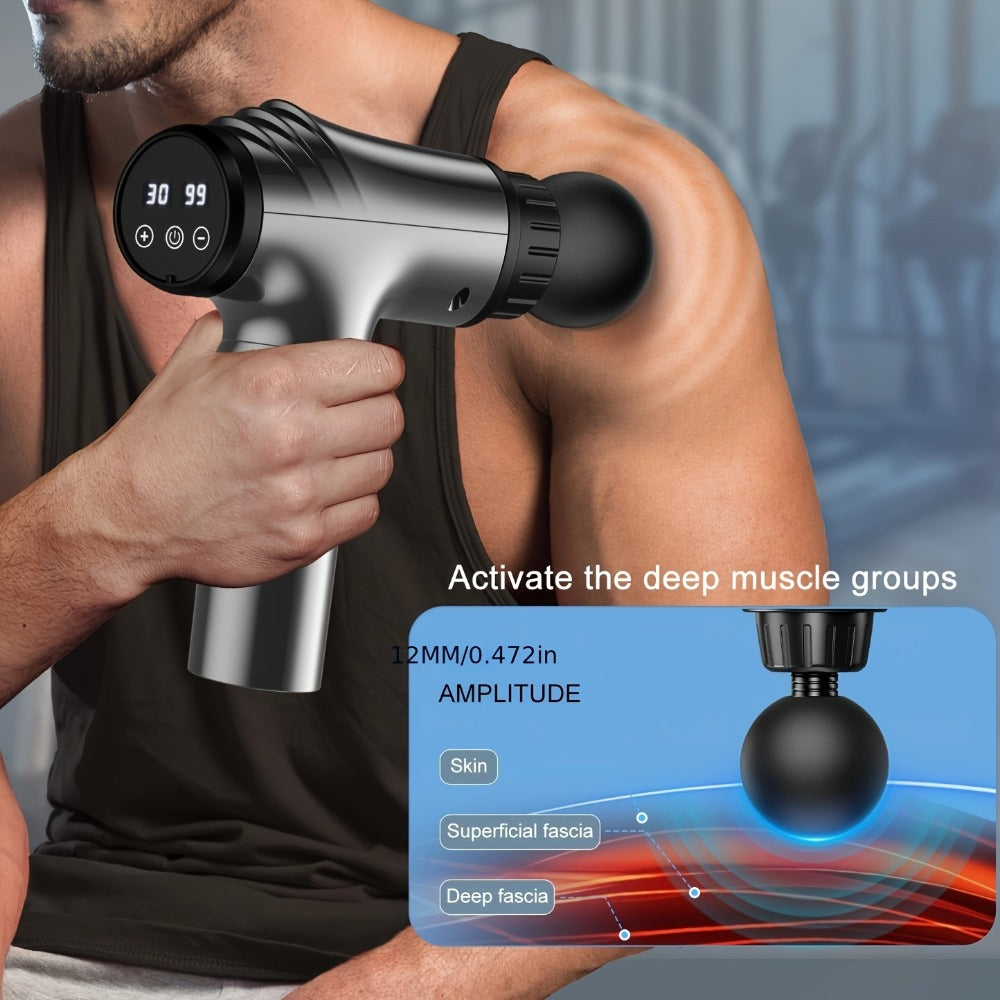 Massage Gun Deep Tissue - GVBER 6-Head Handheld Muscle Massager for Body Pain Relief, Relaxation & Recovery - Gift for Women Men - product image 6