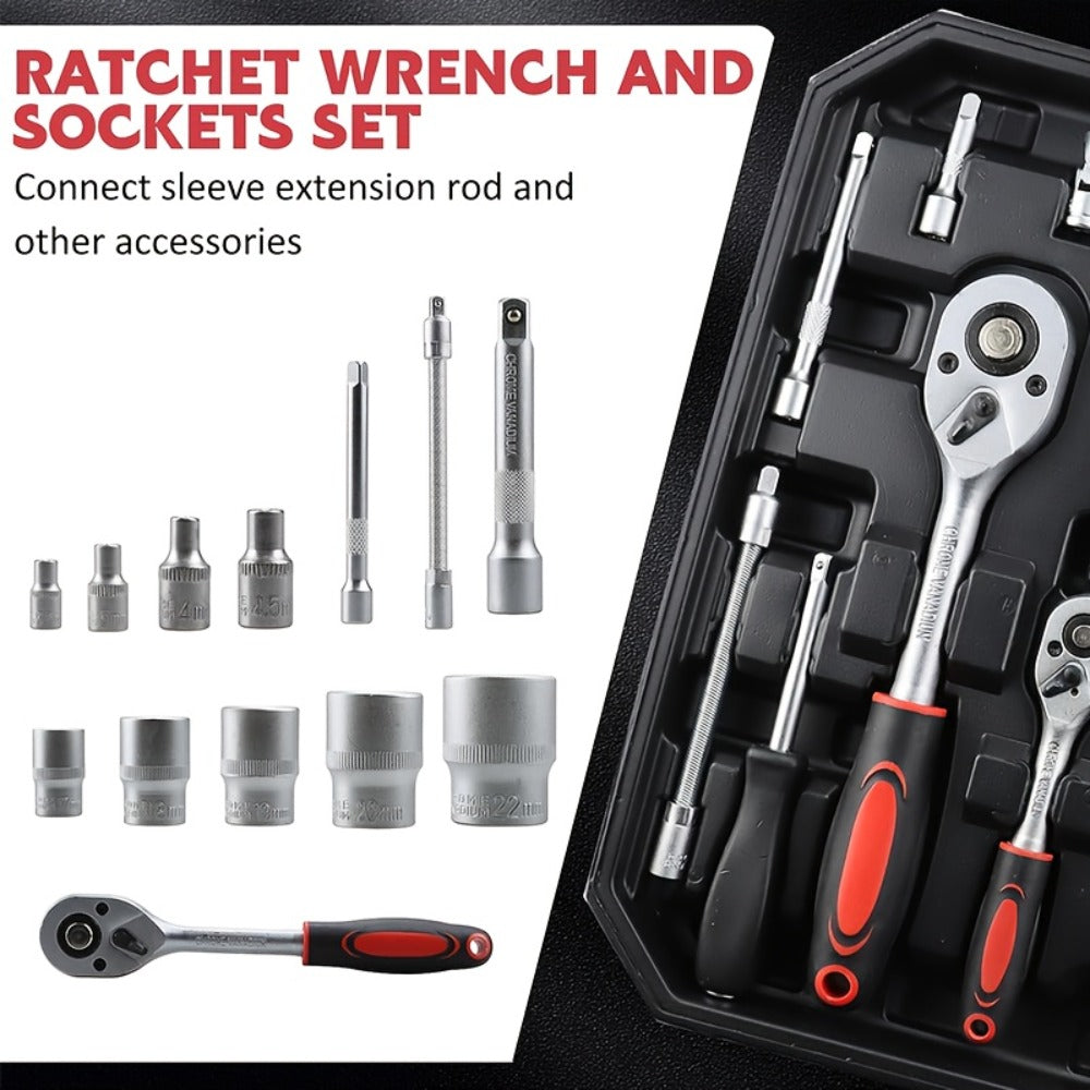 Home Tool Kit Professional, 46-Piece Essential DIY Set, 53-Piece Advanced Home & Auto Repair Kit, or 1000-Piece Complete Toolbox in Storage Case for Home, Automotive & Workshop Use - product image 11
