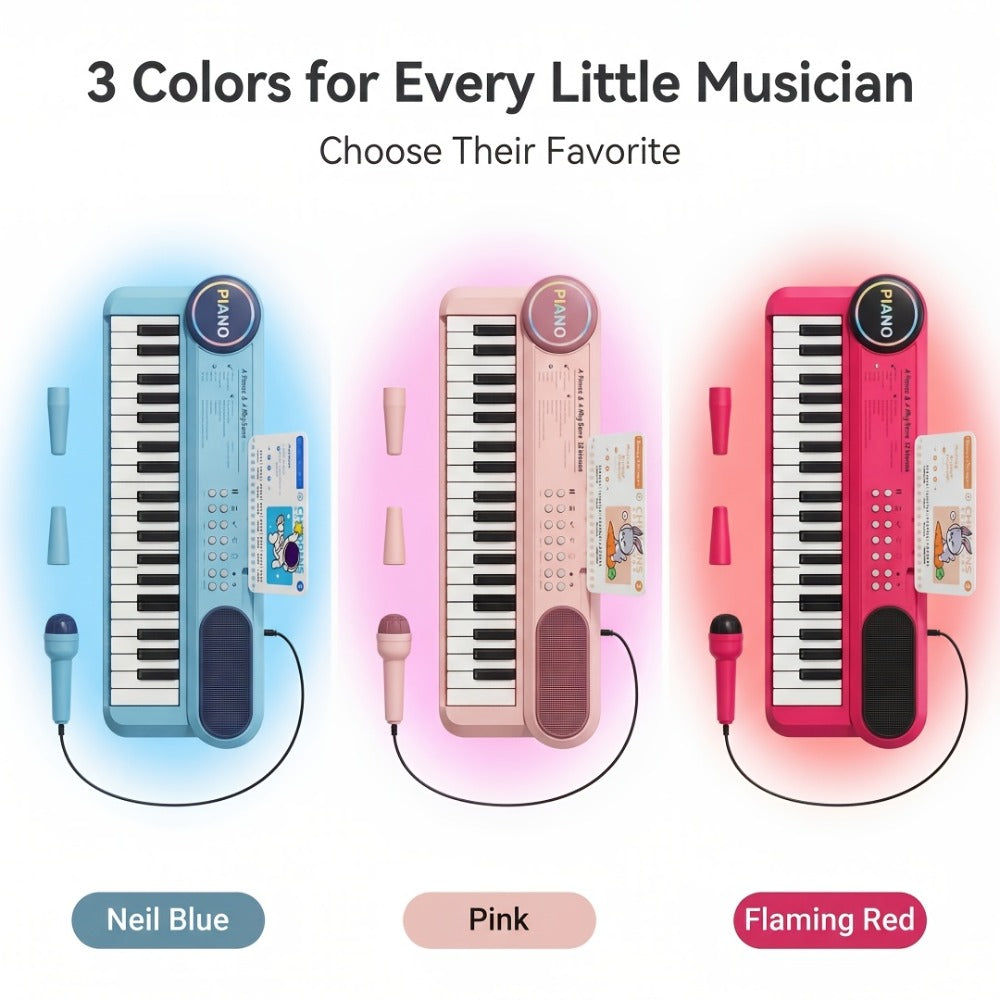 Kids Electronic Keyboard Piano 37 Keys with Microphone – Multi-Function Musical Instrument Toy for Children – Birthday Christmas Holiday Gift – Educational - product image 8
