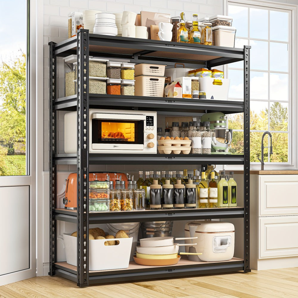 Heavy Duty Garage Shelving Unit 5-Tier Metal Storage Shelf – 2000/2500 LBS Capacity Adjustable Steel Shelves for Garage, Basement & Warehouse | 60"/72" H Utility Rack for Kitchen,  - product image 13