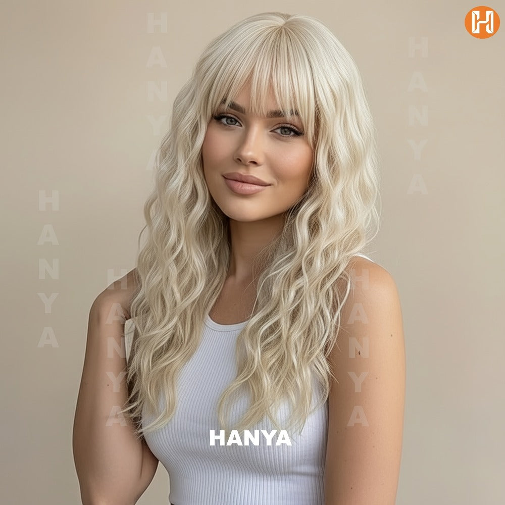 Heat Resistant Synthetic Wig Long 24 Inch 6 Colors Dark Brown Ivory Light Golden for Women Daily Wear Party Holiday Beginner Friendly Natural Look - product image 29
