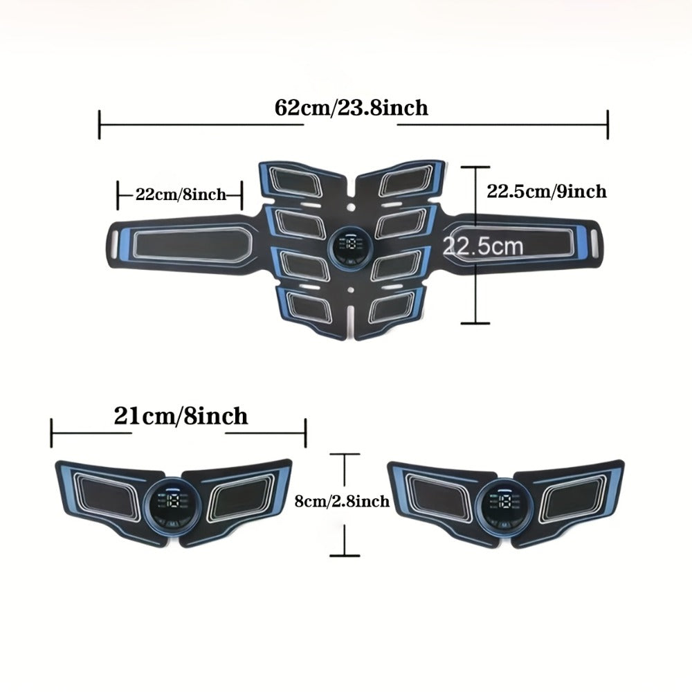 EMS Muscle Stimulator Fitness Massage Belt 6 Modes 18 Intensity Levels USB Rechargeable Low Frequency Physiotherapy Abdominal Toning Body Massager - product image 4