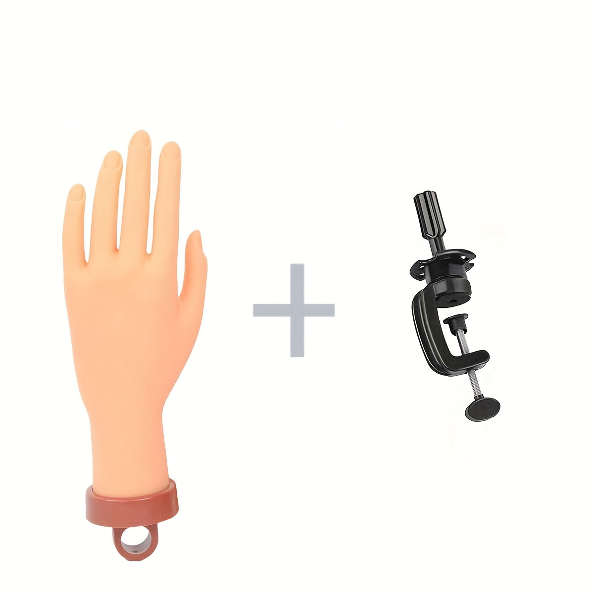 Silicone Nail Practice Hand Model with Desktop Stand - Flexible Realistic Fake Hand for Nail Art Training, Beginner Practice Glove Set for Nail Tech Students Home Salon - product image 9