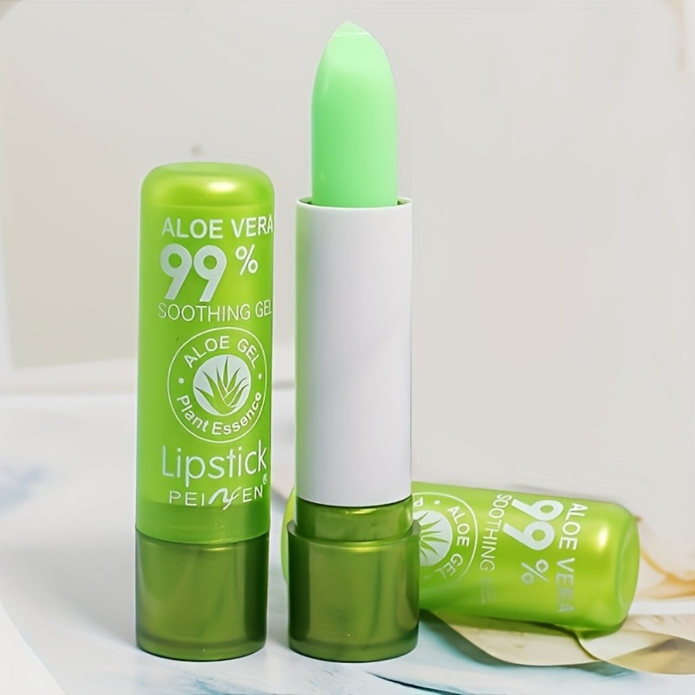 Aloe Vera Magic Lip Balm 6 Pack Green to Pink — Color Changing Temperature-Sensitive Formula, Moisturizing Soothing Natural Tint, Long-Lasting Hydration Lip Care for Women & Girls - product image 6