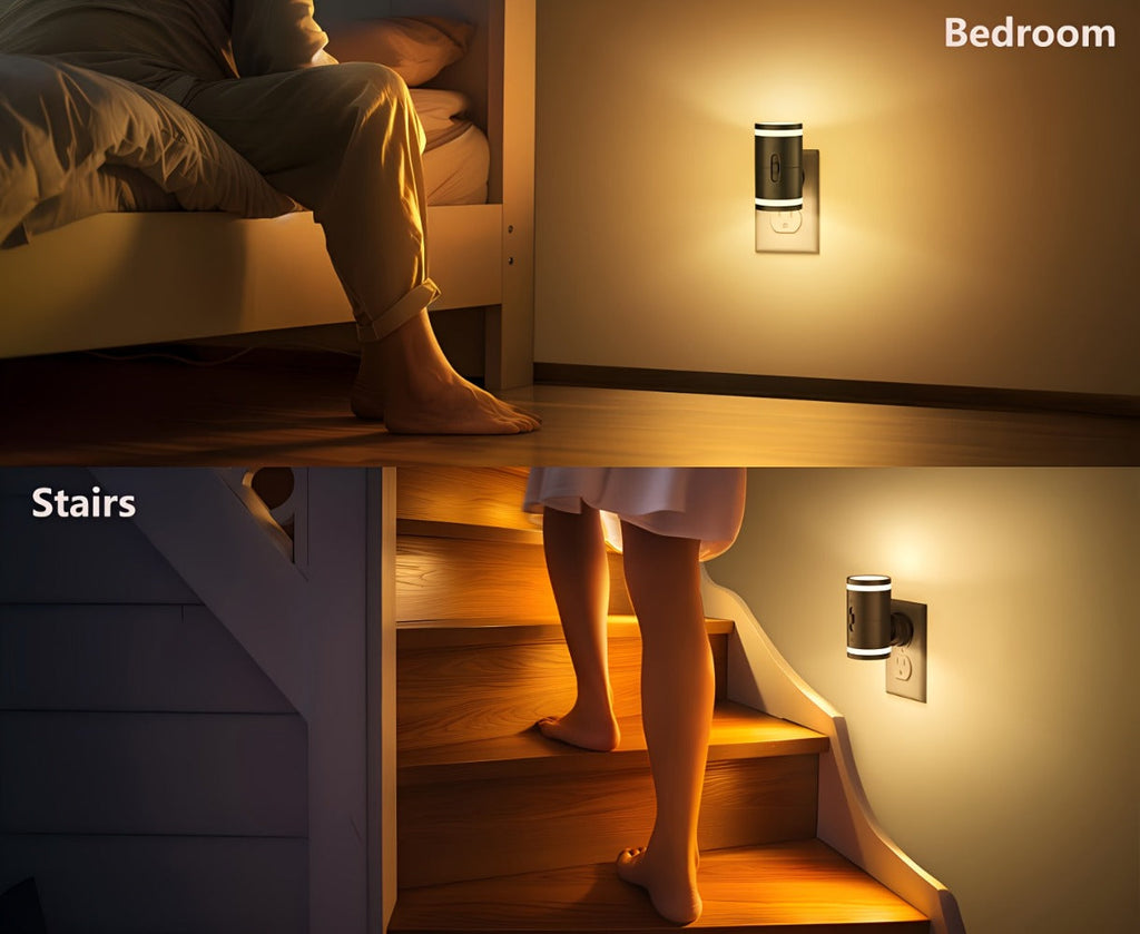 LED Night Light Plug In Dusk to Dawn Sensor – 5-120LM Adjustable Brightness, 3 Color Temperatures, Modern Plug-In Night Lights for Hallway, Bedroom, Staircase, Bathroom & Toddler R - product image 25