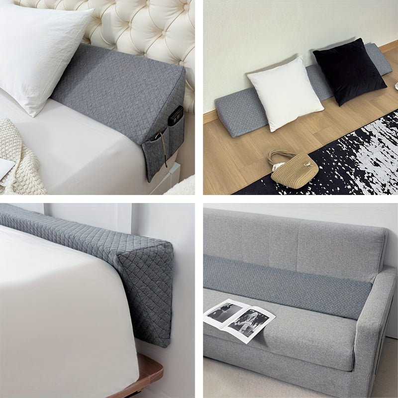 Bed Wedge Pillow - Bed Gap Filler Mattress Wedge Headboard Pillow Close The Gap 0-7" Between Your Headboard and Mattress Or Wall for Sleeping Backrest Pillow - product image 11