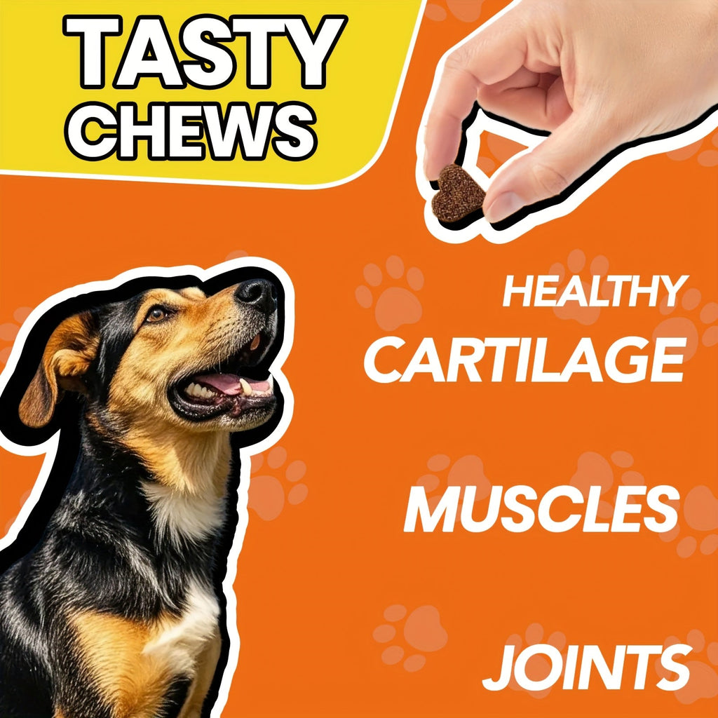 Hip & Joint Supplement for Dogs with Glucosamine & Chondroitin – MSM, Alaskan Salmon Oil Soft Chews for Mobility & Flexibility, Advanced Joint Care for All - product image 2