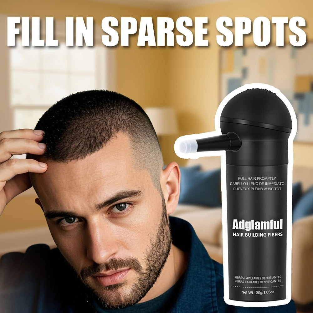 Thinning Hair Concealer Fibers 2-in-1 Kit with Spray Bottle - Instant Thickening Powder for Fuller Thicker Natural Look Covers Bald Spots Receding Hairline All Hair Types Women Men - product image 9