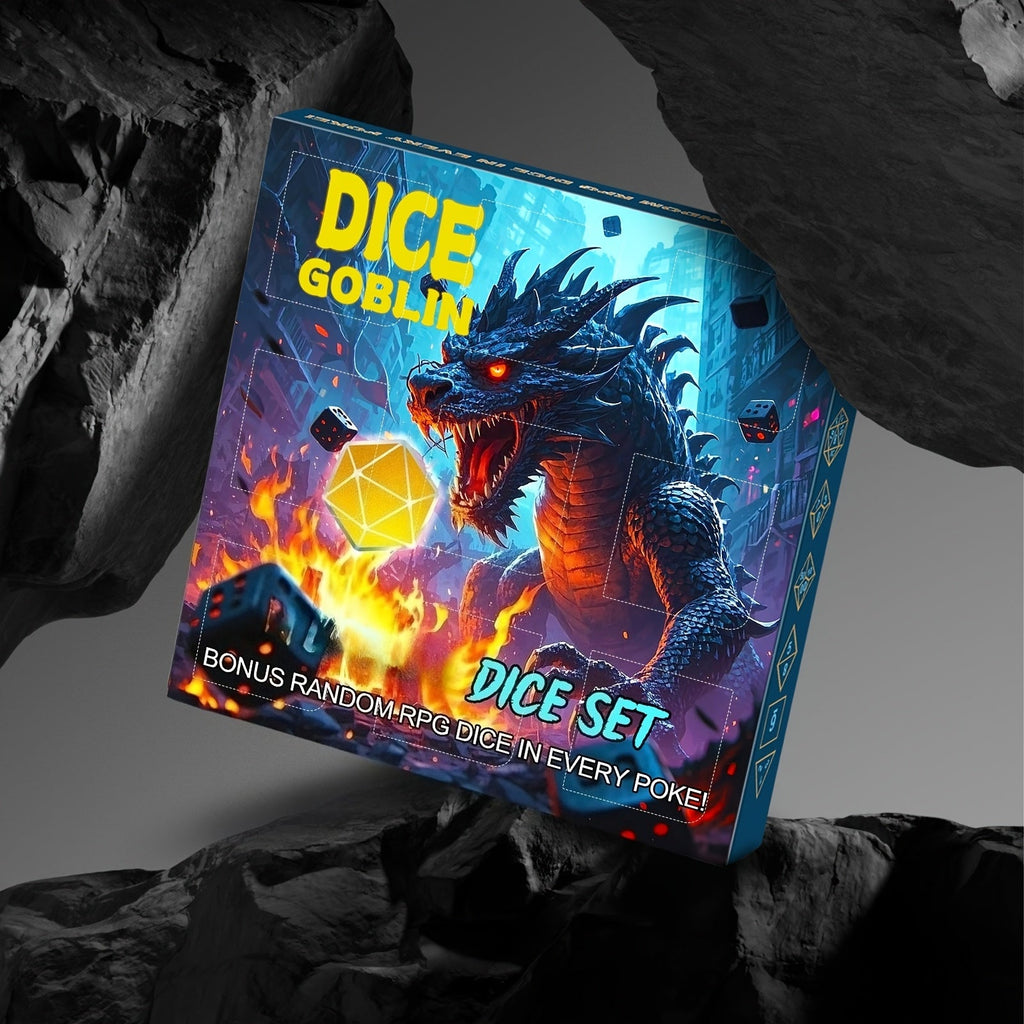 D4 D6 D8 D10 D12 D20 Surprise Gift for D&D RPG Tabletop Gamers – Mystery Box DnD Dice Set 72pcs Blind Box 9 Sets Random Polyhedral Dice with Pouches - product image 16