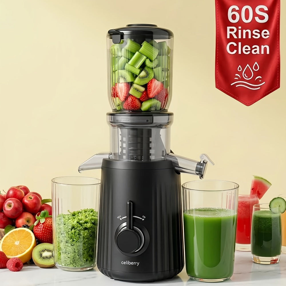 Masticating Juicer Cold Press - 4.25" Wide Feed Chute Auto-Feed Slow Juicer for Whole Fruits & Vegetables, 98% Juice Extraction, Quiet Motor, Easy to Clean, Compact for 1-2 People, - product image 8