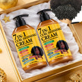 Curl Defining Cream 7-in-1 Frizz Control 2pcs Set 9.468fl oz — Long-Lasting Hold Moisturizing Non-Greasy Hair Styling Cream for Wavy Curly Normal Hair Bouncy Defined Curls Unisex A - product image 9