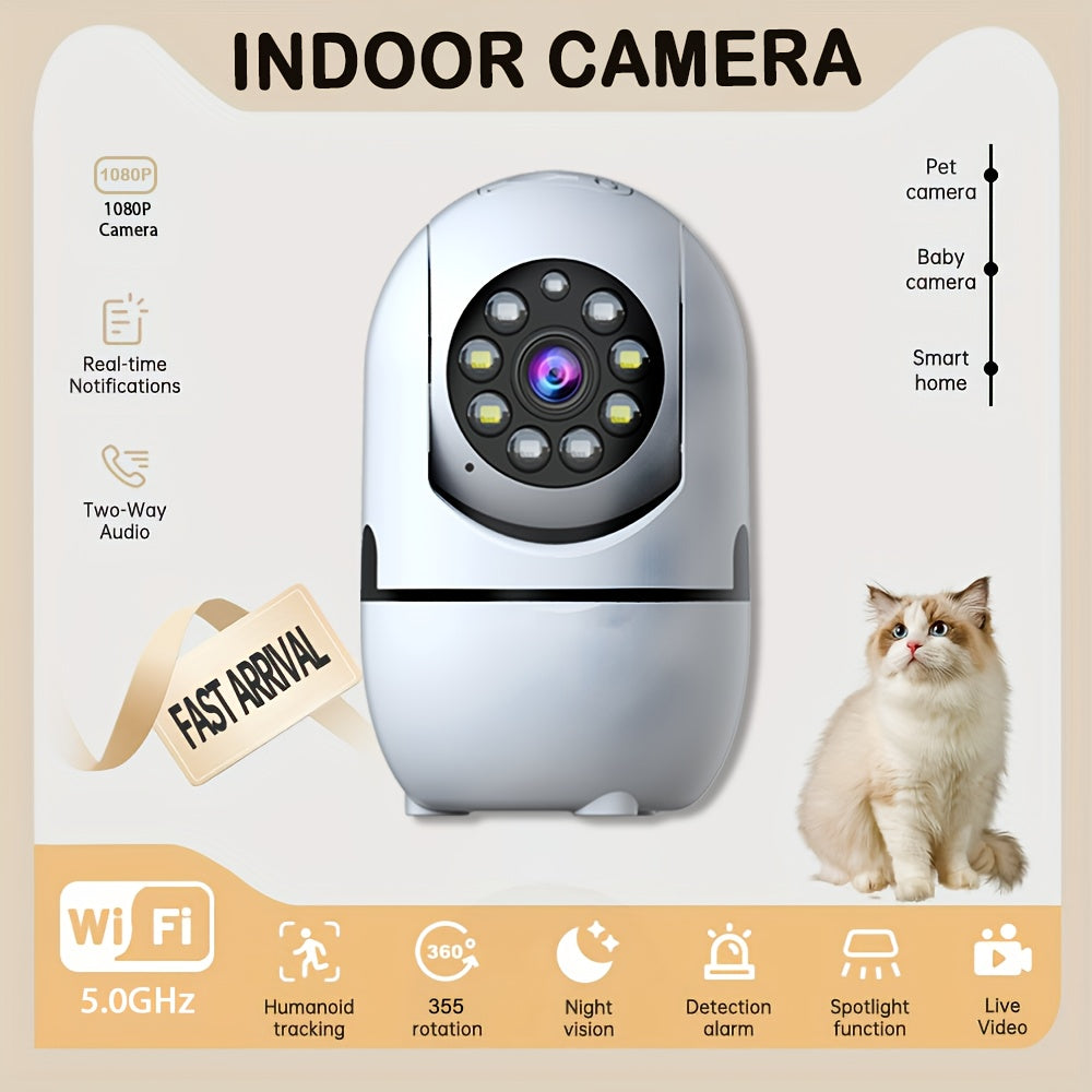 4pcs Wireless Security Camera Indoor with 355° Pan & Tilt, Night Vision, Motion Detection, 2-Way Talk, Baby/Pet Monitor, 2.4/5G WiFi, Support Cloud & Max. 256G - product image 14
