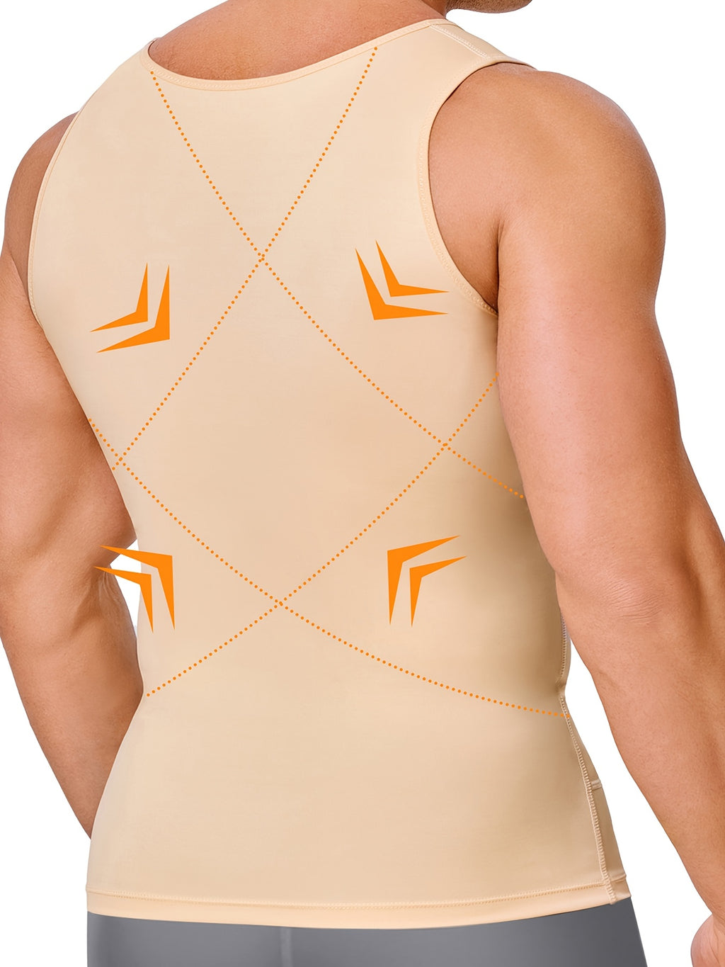 Men' Compression Shirt & Body Shaper Vest - High-Elastic Workout Tank Top with Abdominal Toning, Tight-Fit Shirt Suitable for Gym, Post-Surgery, Year-Round - product image 13
