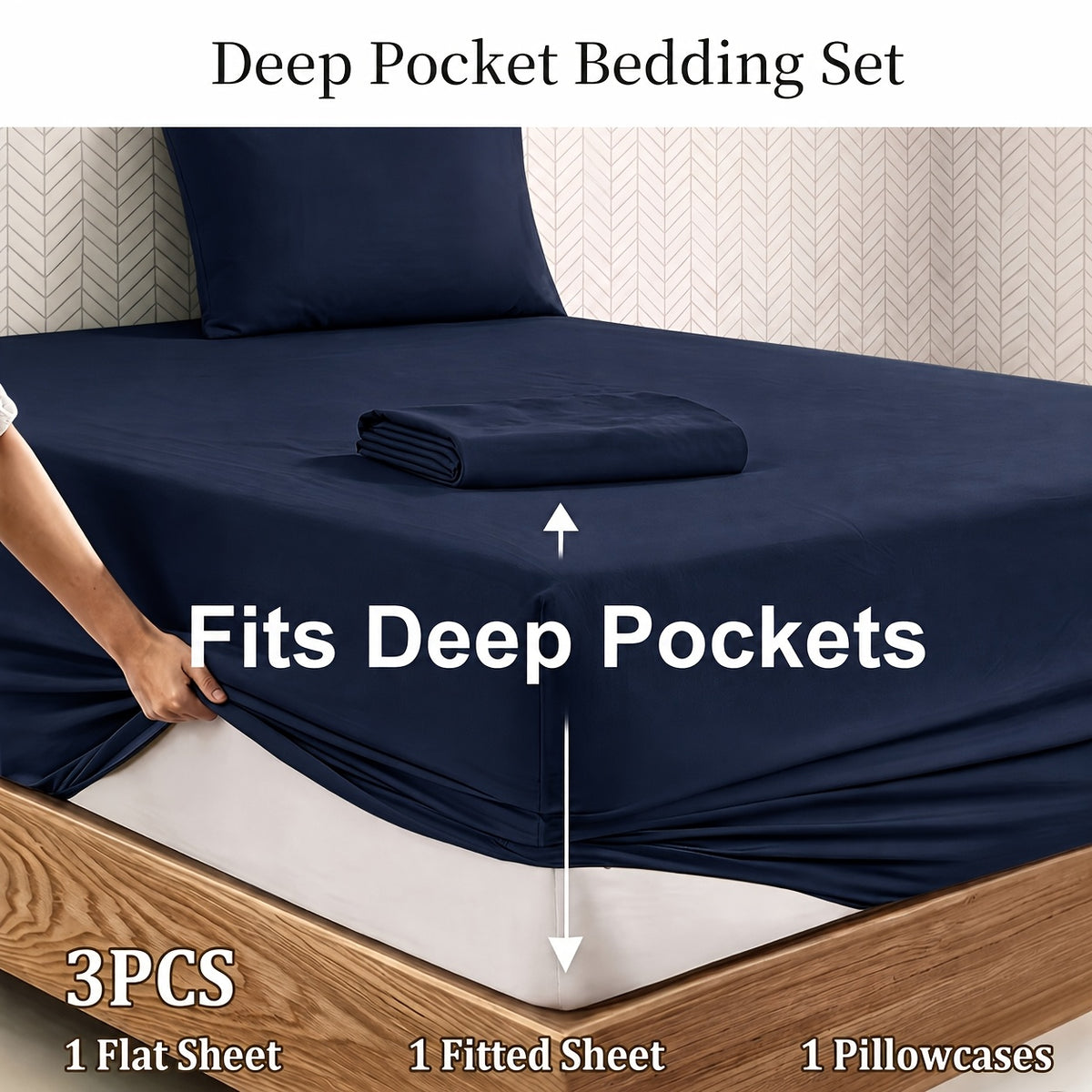 Deep Pocket Bed Sheet Set, Soft Brushed Fabric, Breathable All Season, Easy Care Kids Bedding, Great Christmas & Halloween Gift for Kids, Bedroom Dorm Use - product image 31