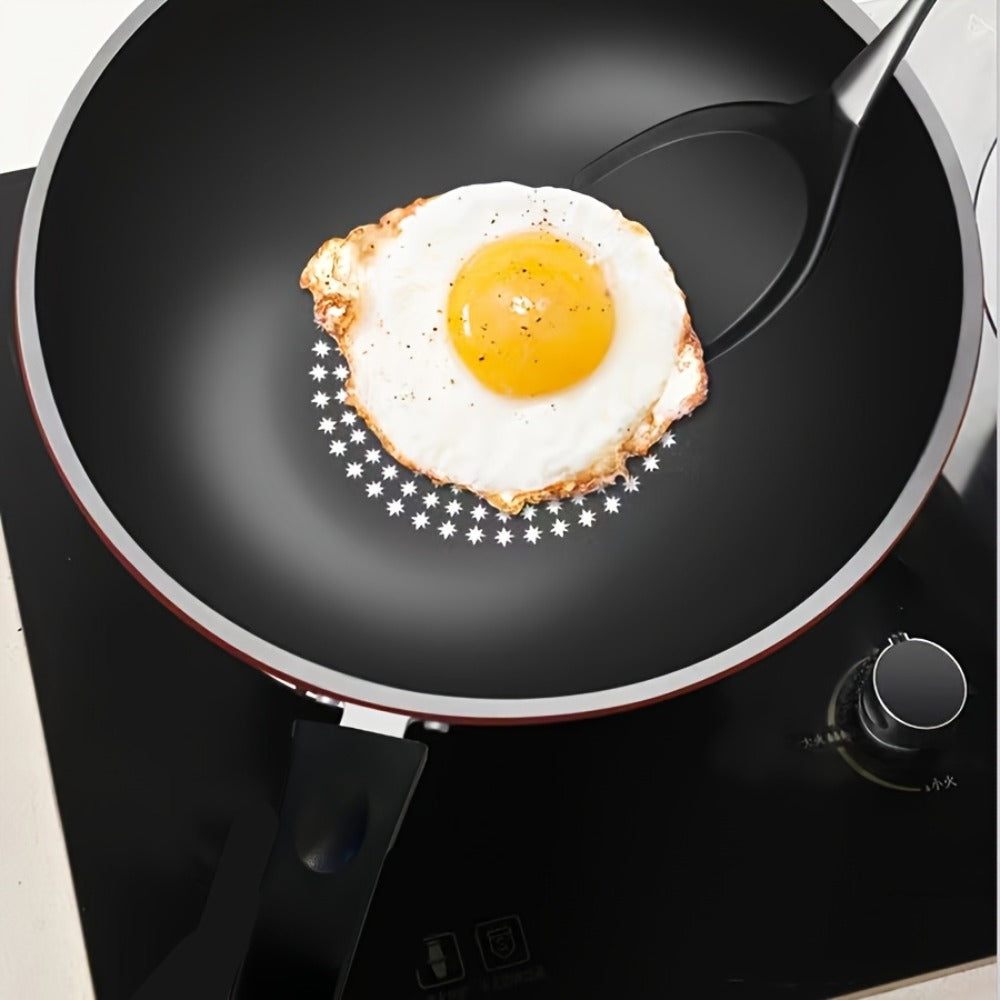 German Diamond Non-Stick Stir Fry Pan - Rice Stone Coating Smokeless Flat Bottom Wok for Induction Cooker Gas Stove, Multi-Purpose Household Frying Pan - product image 9