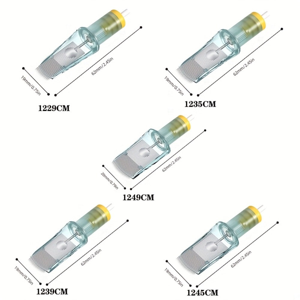 Curved Magnum Tattoo Cartridge Needles 10-Pack — Aurora II Stainless Steel, Large Ink Capacity, Low Splatter, Transparent Body, for Artists & Beginners - product image 6