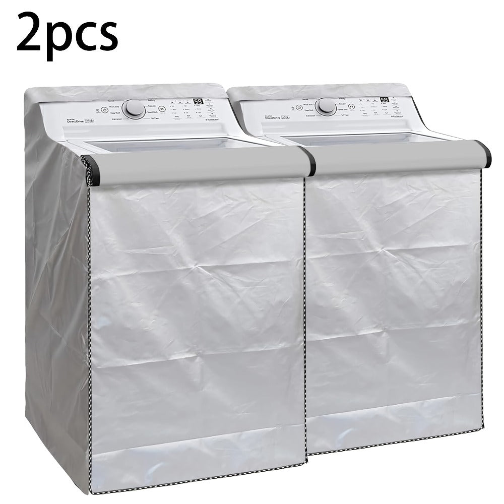 Washer Dryer Cover 420D Heavy Duty Waterproof, Indoor Outdoor Washing Machine Protector with Zipper Window, Fits Top Load & Front Load Washers Dryers, Dustproof UV-Resistant Laundr - product image 5