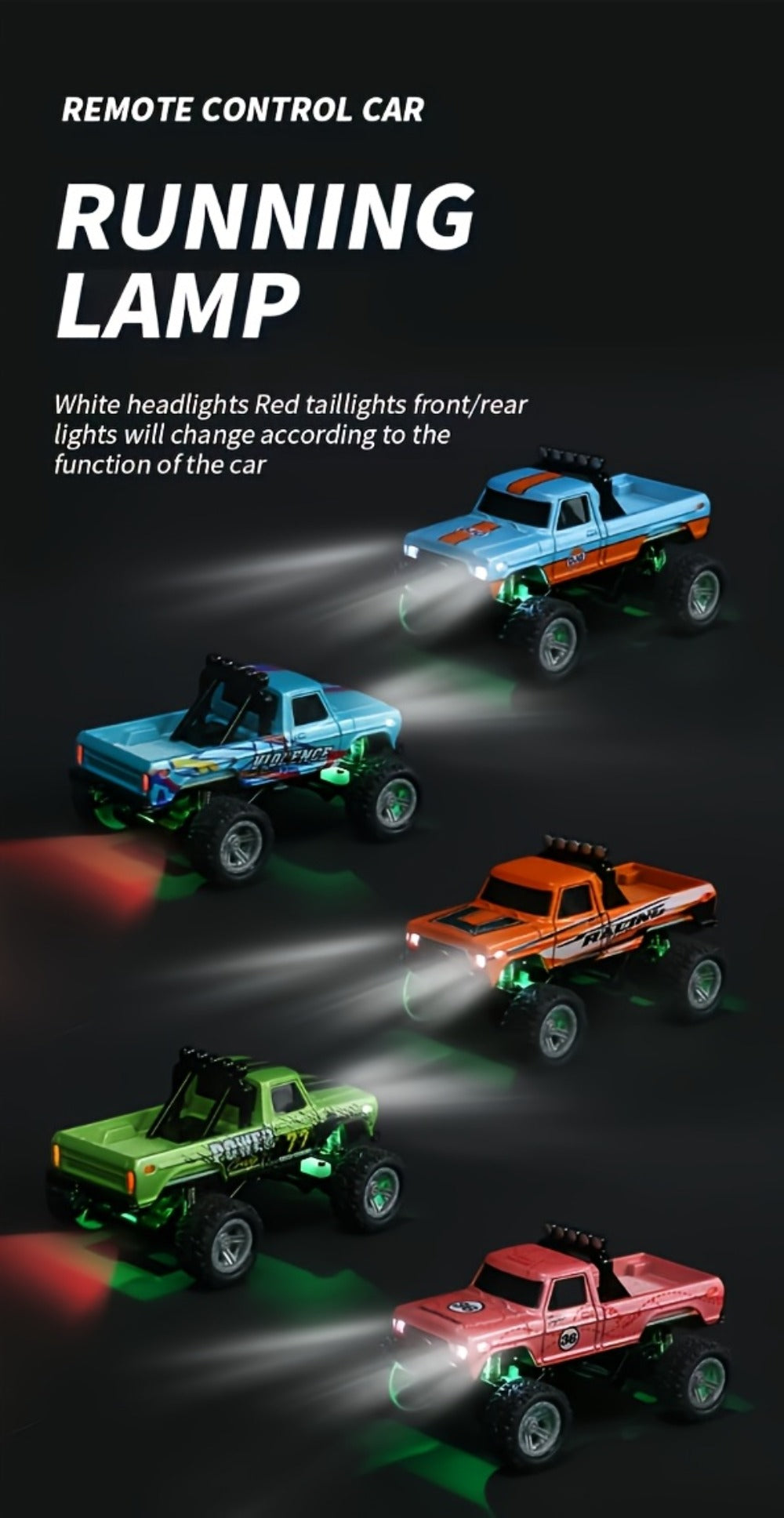 Mini RC Car 1/64 Scale High-Speed Off-Road Monster Truck | 2.4GHz Alloy Die-Cast Remote Control Car with Shock Absorber, All-Terrain Climbing RC Toy Gift for - product image 20