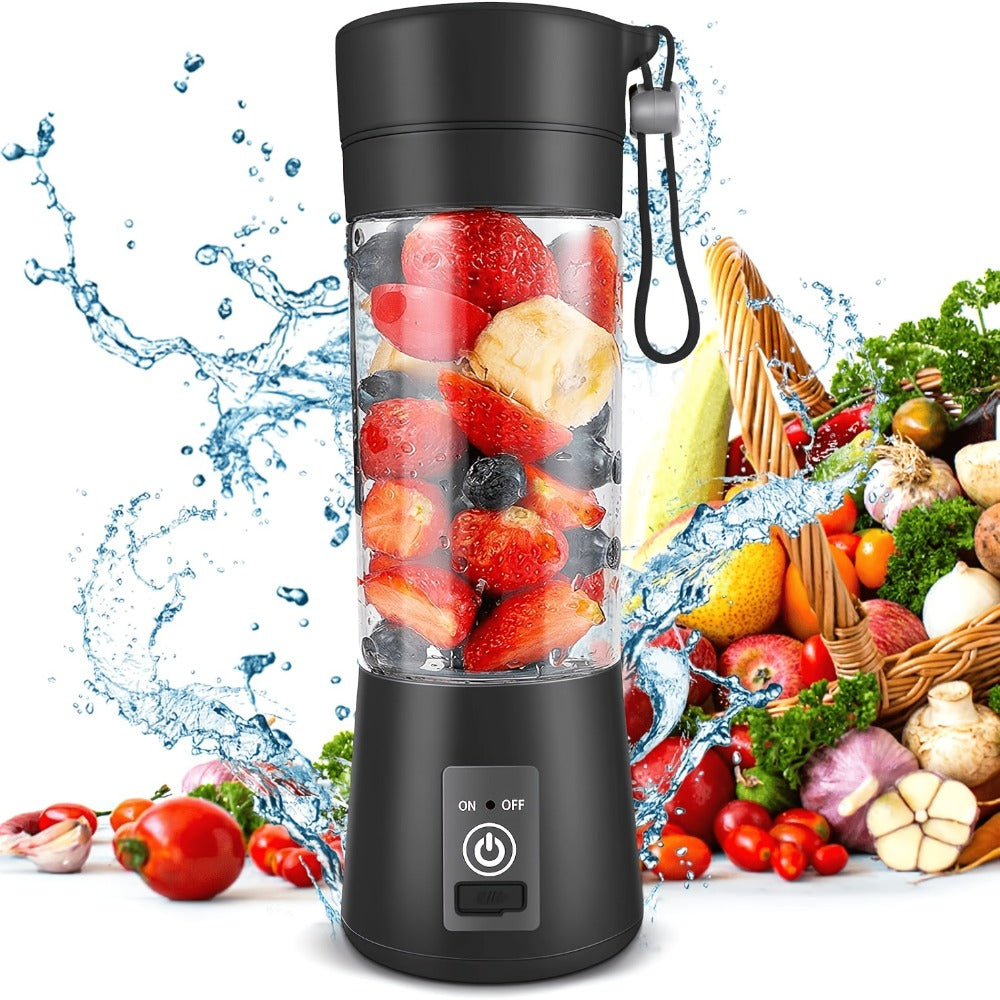 Mini Blender USB Rechargeable 380ml - 6-Blade 22000RPM High-Speed Portable Blender Cup, 304 Stainless Steel, Self-Cleaning, for Smoothies, Shakes & Protein Drinks, Home, Office & T - product image