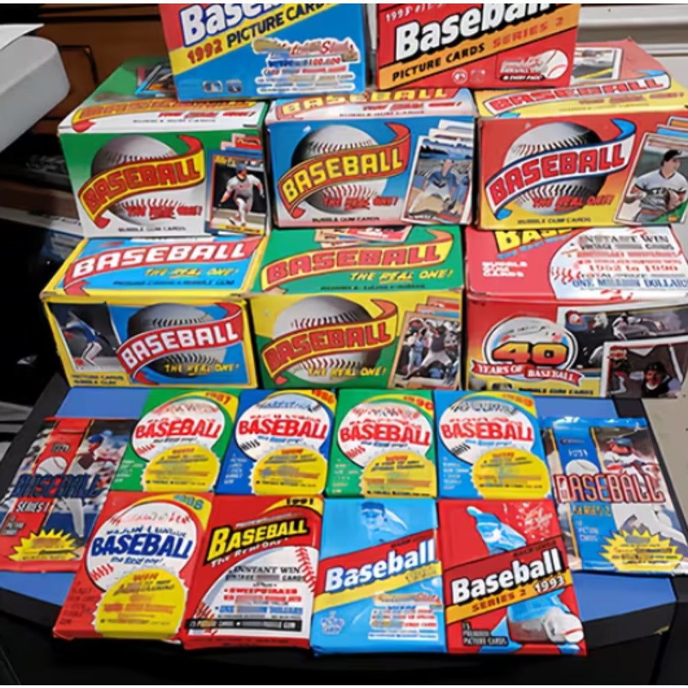 Vintage Baseball Cards Unopened Lot – 4 Sealed Mini Packs Included – Retro Baseball Collector Gift for Fans & Hobbyists – 50 Cards from 1987-1995 Era - product image 5