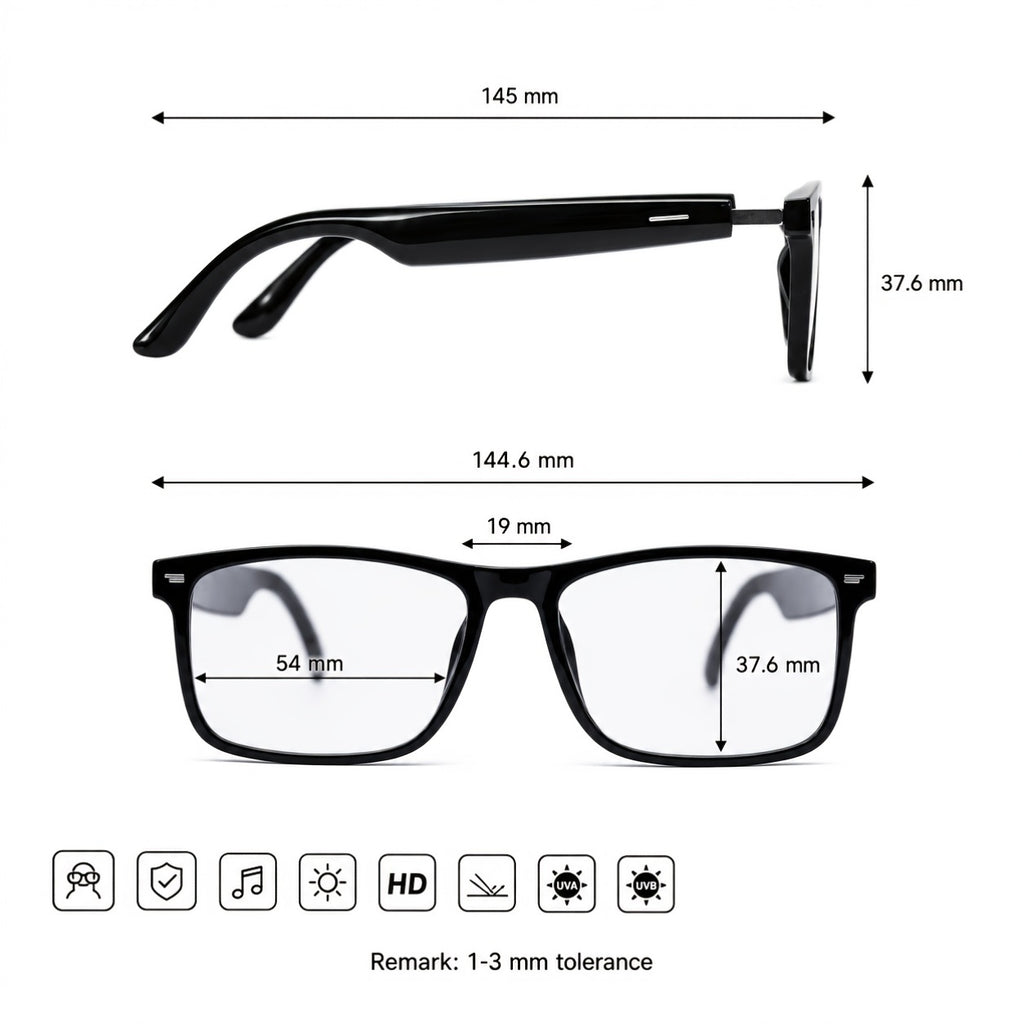 2026 AI Smart Translation Glasses, 160+ Languages Real-Time & Video Translation, Photochromic Blue-Light Lenses, Open-Ear Audio, Touch Control, Hands-Free Calls & Music