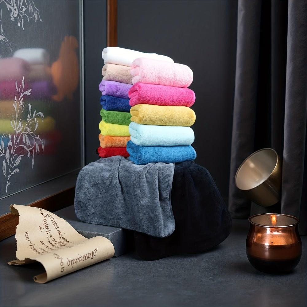 Coral Velvet Bath Towel Set 18pcs – 4 Bath Towels 4 Hand Towels 10 Washcloths Hotel Quality Soft Absorbent - product image 22