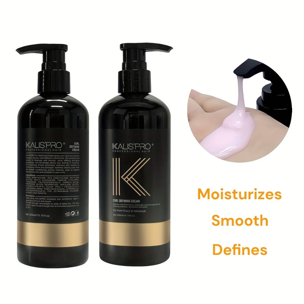 Curl Defining Cream with Detangling Brush Set 10.14 oz — Anti-Frizz Curl Enhancer, Long-Lasting Bouncy Curls, Non-Sticky Lightweight Hold, Salon Quality for Curly Wavy & Coily Hair - product image 20