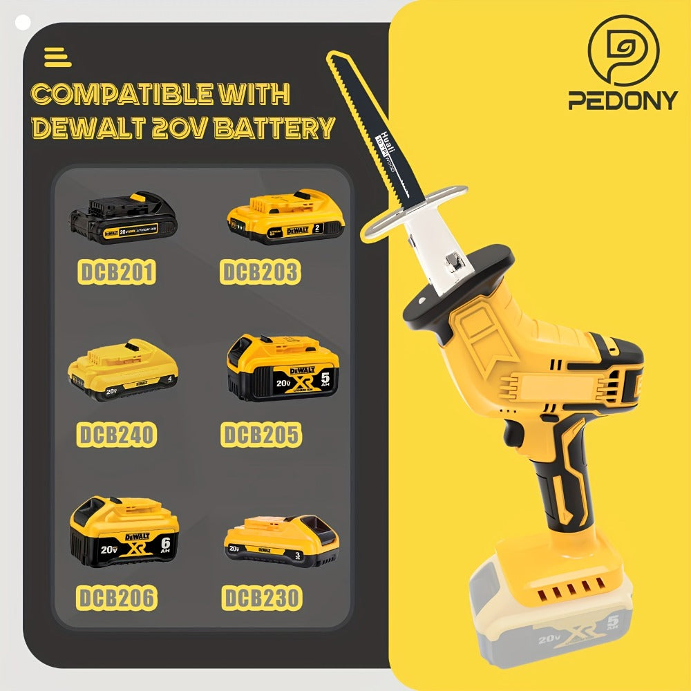 Reciprocating Saw Brushless Cordless for DeWalt 20V Battery – 0-3500 SPM Variable Speed, Tool-Free Blade Change, 4 Saw Blades Included, for Wood, Metal & PVC Cutting (Battery Not I - product image 20