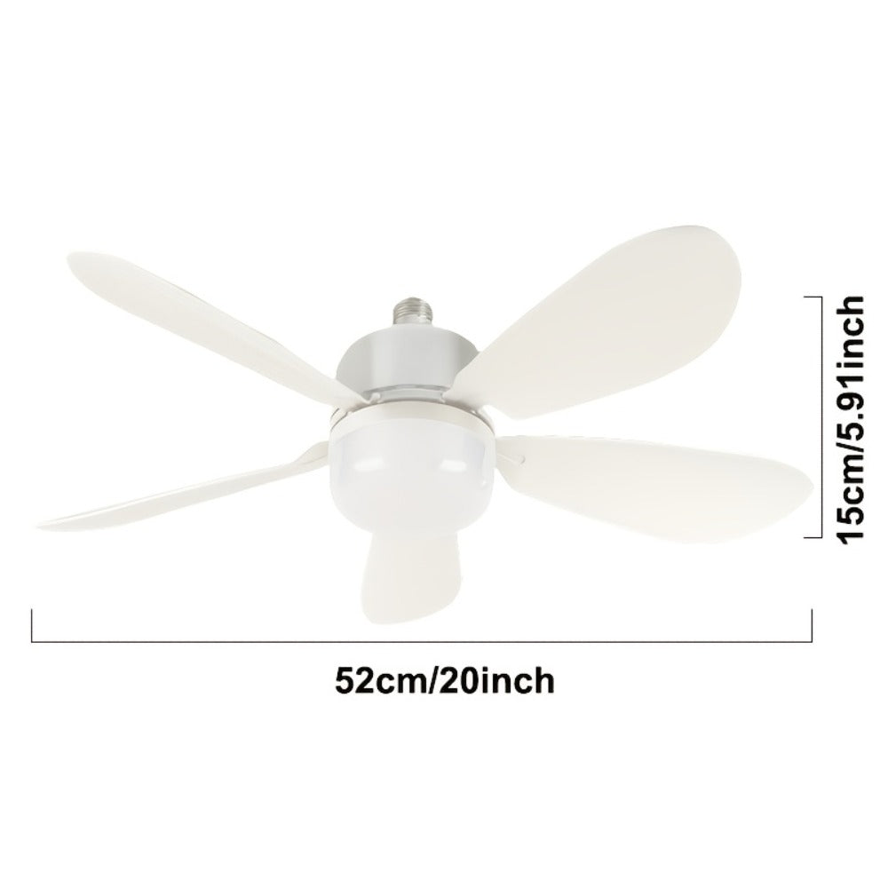 Ceiling Fan with Light and Remote Control | 5-Blade 20 Inch 3-Speed 3-Color Dimmable LED Fan Light | Timing Mute E26/E27 Screw-In Easy Install for Kitchen Living Room Bedroom - product image 2