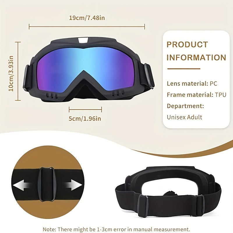 Fits All Face Shapes – Ski Goggles 2-Pack Unisex UV400 Anti-Fog TPU Frame Adjustable Elastic Strap Snow Goggles for Skiing Snowboarding Ice Hockey Alpine Skiing - product image 2