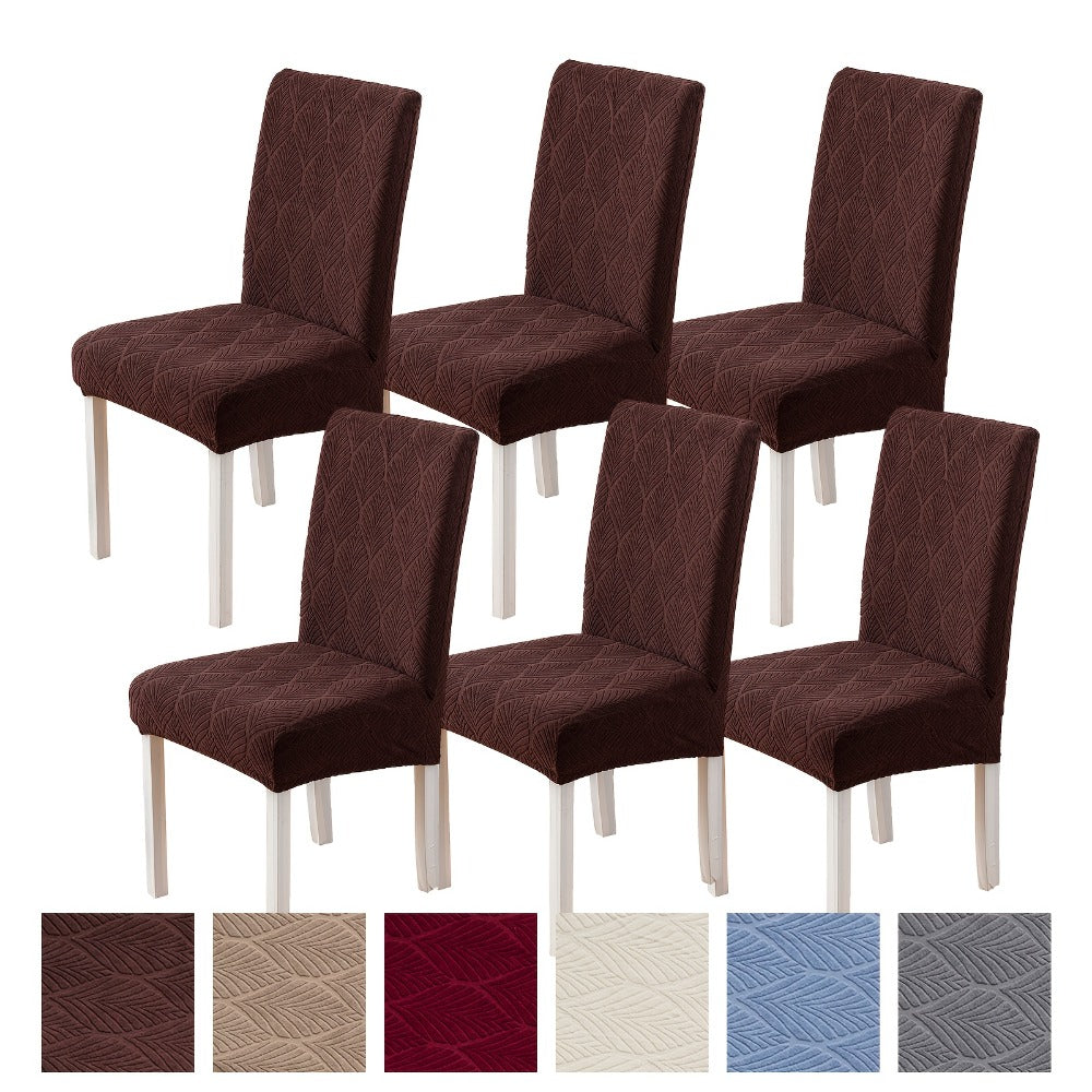 Dining Chair Covers 6pcs Waterproof - Stretch Polyester Spandex Elastic Slipcovers with Little Leaf Pattern, Machine Washable Pet-Friendly Chair Protectors for Home Restaurant - product image 11