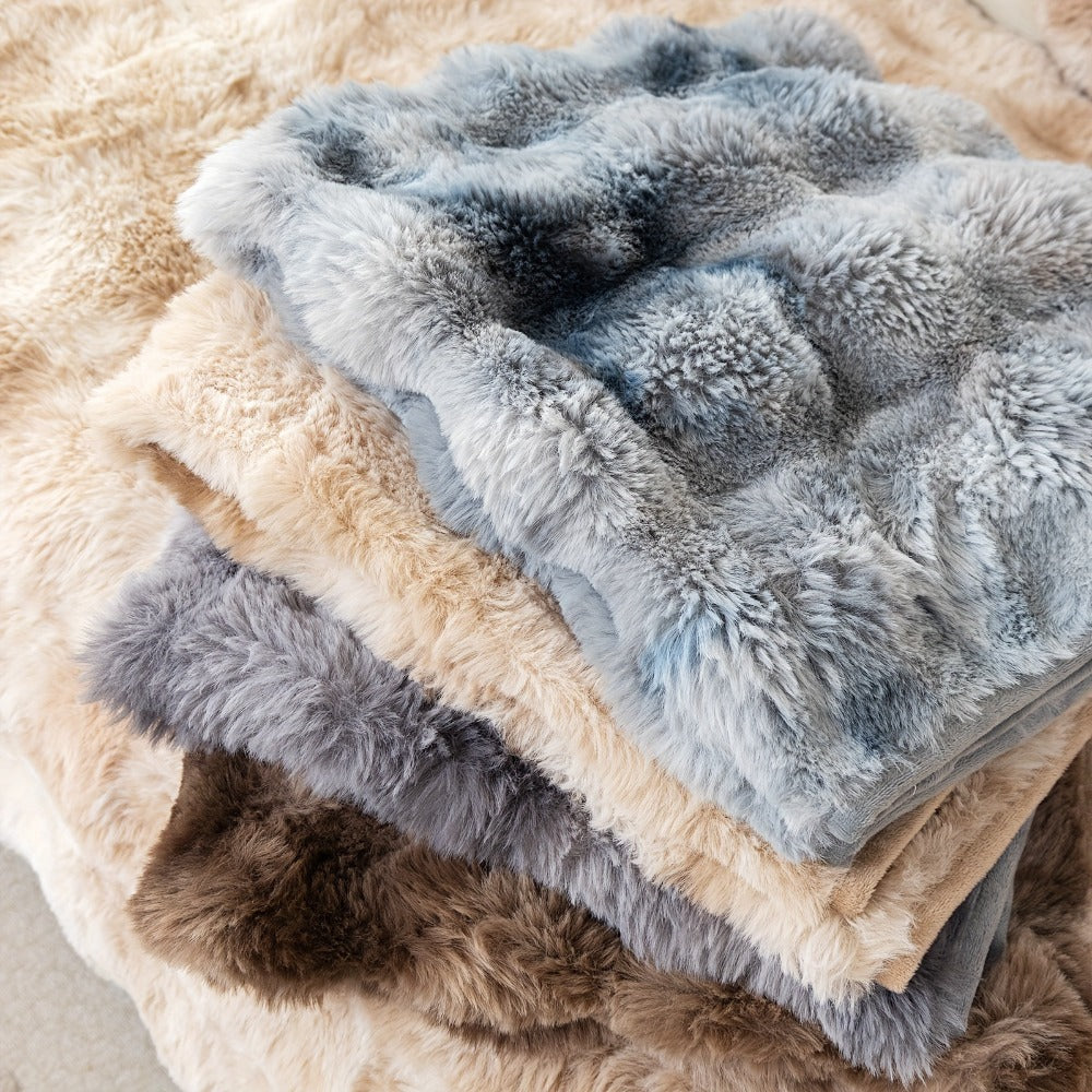 Plush Sofa Cover Faux Lamb Thick Fluffy Couch Slipcover Pet Friendly Machine Washable Gradient Color Polyester Furniture Protector for Armchair Single Double Triple Sofa Living Roo - product image 57