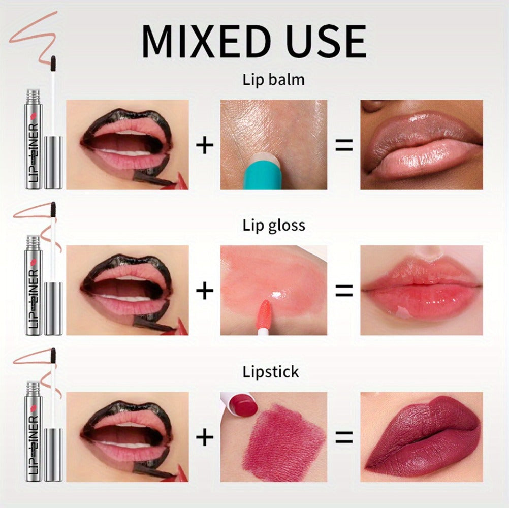 Lip Stain Pen Set 4 Colors 2-in-1 Lip Liner & Lip Tattoo — Waterproof Smudge-Proof Transfer-Resistant Matte Finish, Natural Acid Formula Long-Lasting All-Day Wear Lip Color for All - product image 18