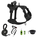 Dog Harness and Leash Set No-Pull Reflective Adjustable Oxford Vest with 2 Leash Clips Hassle-free Control Handle for Small Medium Large Dogs XS-XL 5 Colors - product image 3