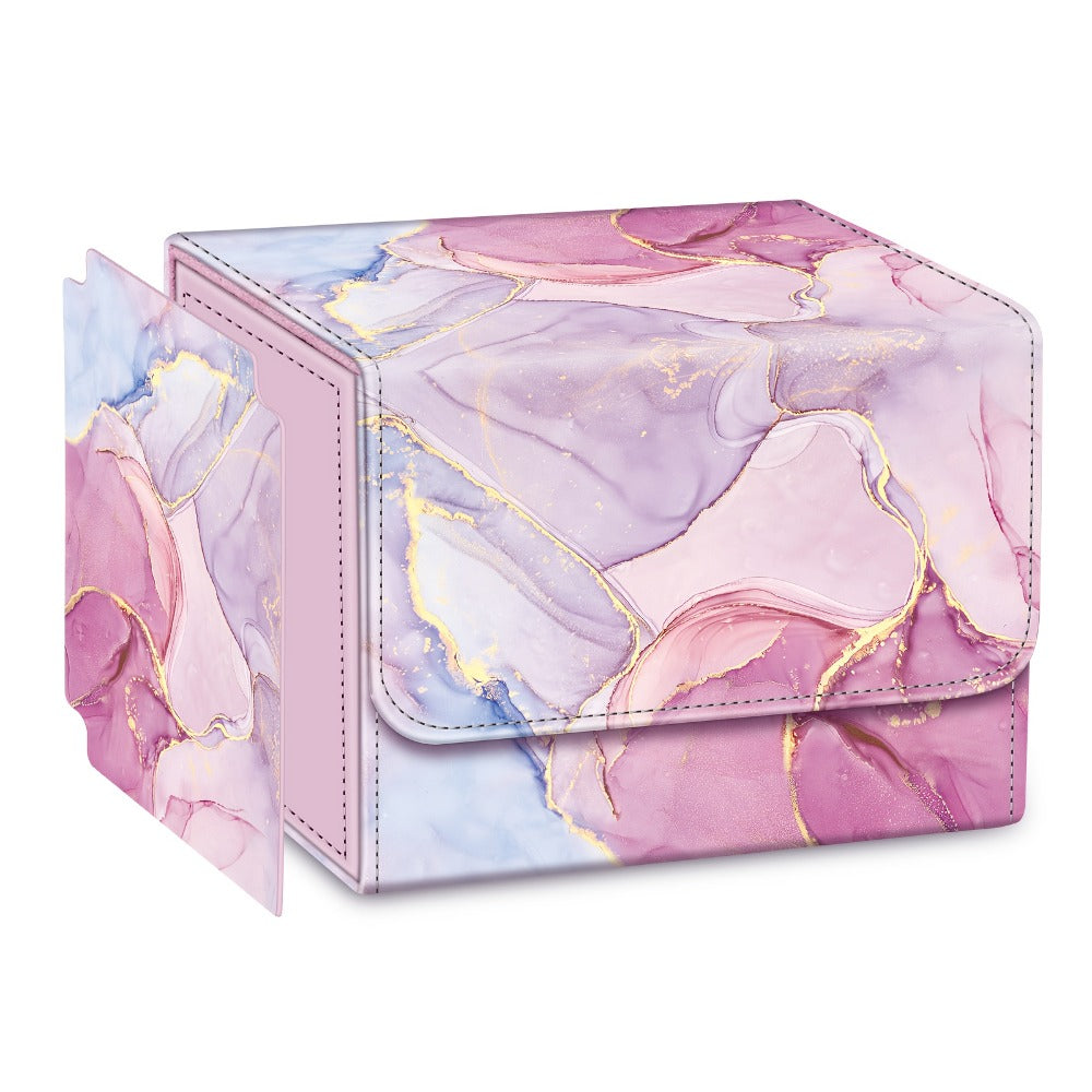 Premium PU Leather Deck Box with Magnetic Closure, Built-In Divider, Marble & Starry Sky Colors for Trading Card Collectors & Players – Magnetic Card Storage - product image 8
