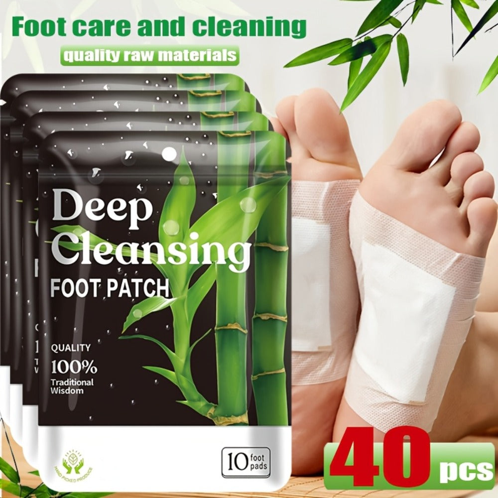 Detox Foot Patches with Bamboo Vinegar Ginger & Lavender — Natural Plant Formula Deep Cleansing Overnight Foot Pads, Moisturizing Soothing Foot Care for Tired Aching Feet, Home Spa - product image 7